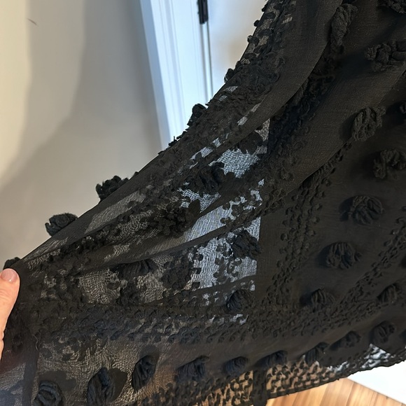 Anthropologie black, sheer, party dress. Size 18W - Picture 3 of 8